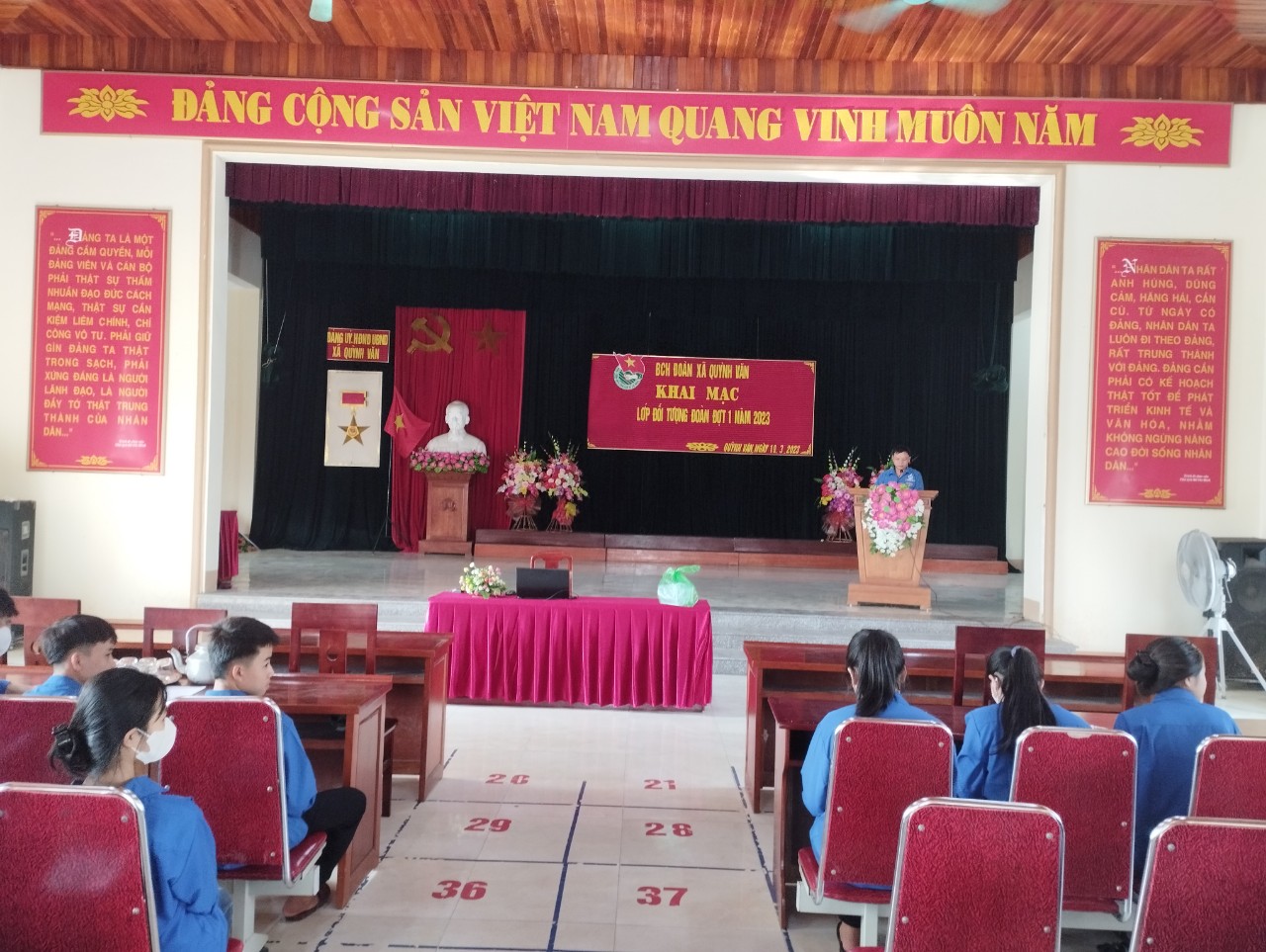 Đoàn xã Quỳnh Văn đã tổ chức “Lớp Bồi dưỡng Đối tượng Đoàn đợt 1 năm 2023”