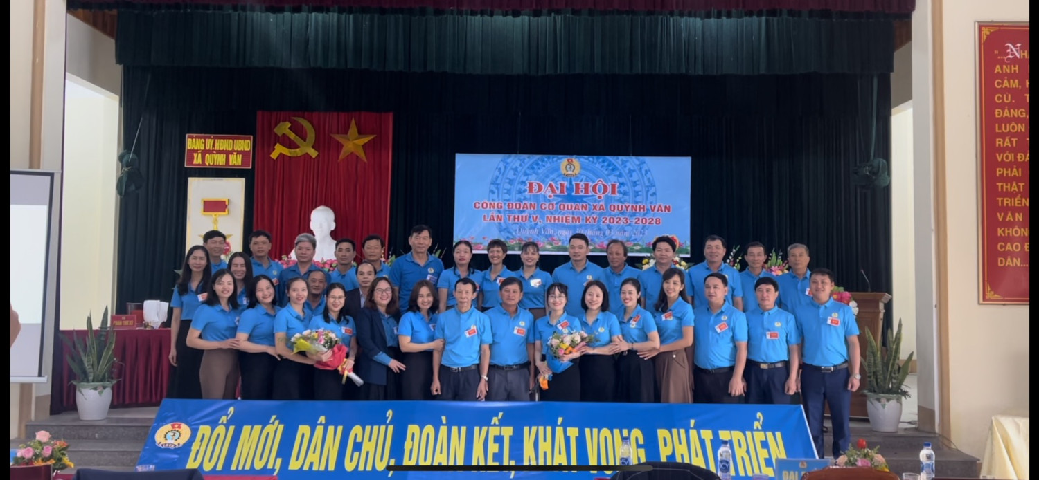 Đại hội Công đoàn cơ quan xã Quỳnh Văn, nhiệm kỳ 2023 - 2028
